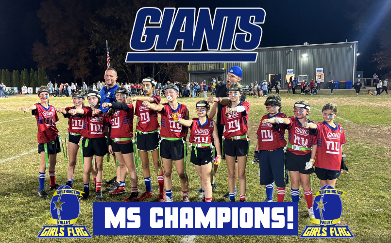 GIANTS: 2024 MS GIRL'S FLAG CHAMPIONS